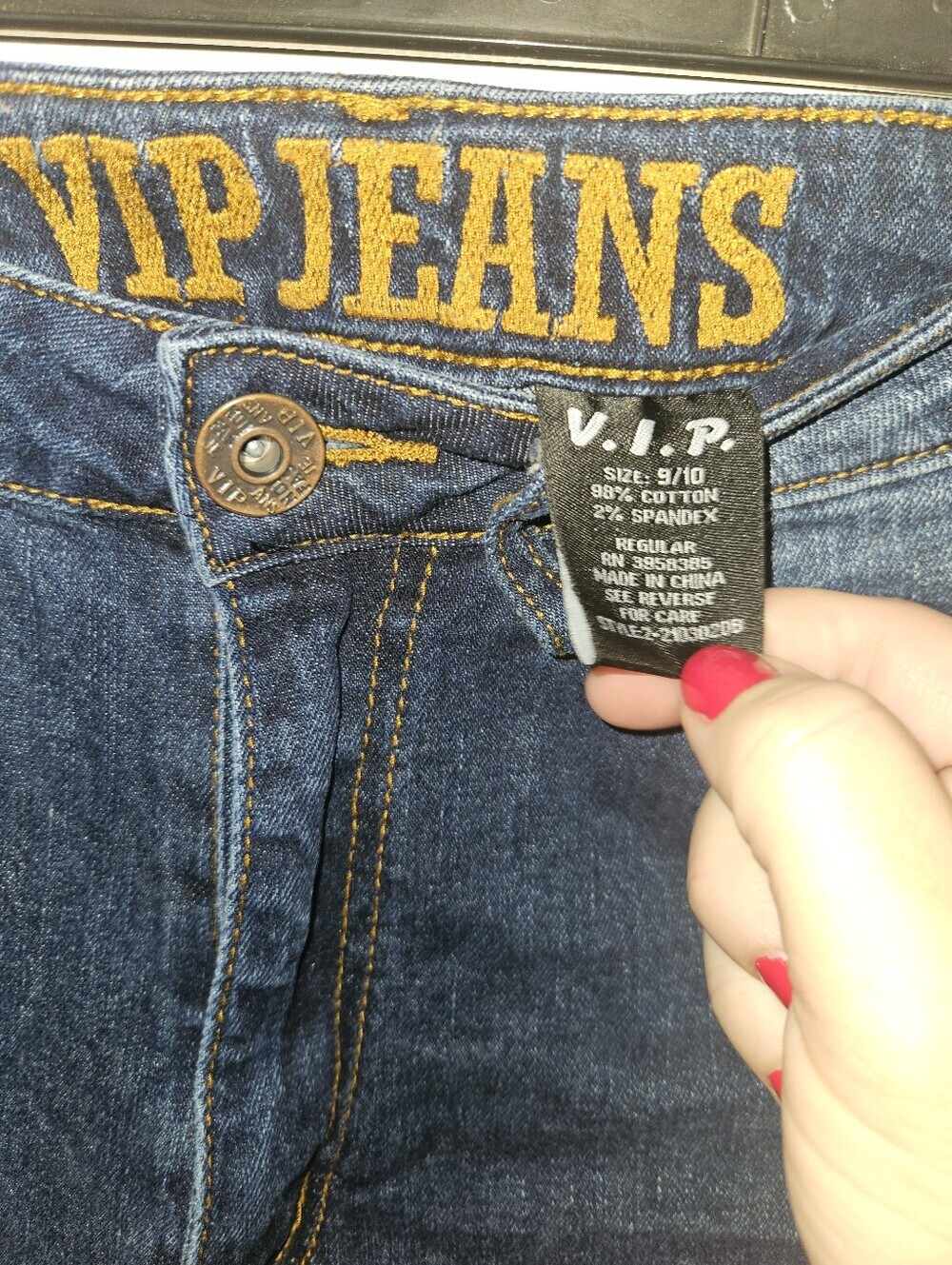 V.I.P. Jeans Womans Distressed Jeans Size 9/10 - Picture 5 of 10